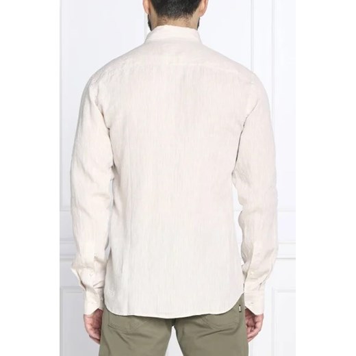 Oscar Jacobson Lniana koszula Harry 3 | Slim Fit Oscar Jacobson 45 wyprzedaż Gomez Fashion Store