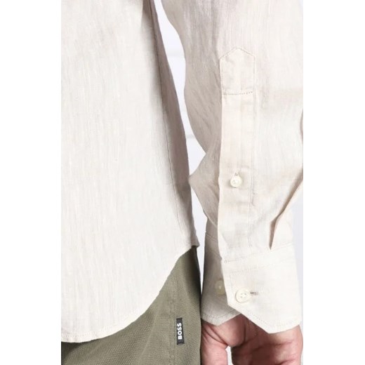 Oscar Jacobson Lniana koszula Harry 3 | Slim Fit Oscar Jacobson 45 Gomez Fashion Store okazja