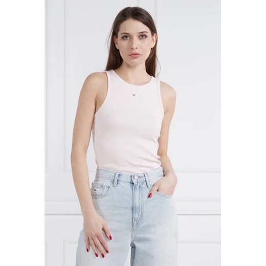 Bluzka damska Tommy Jeans z elastanu