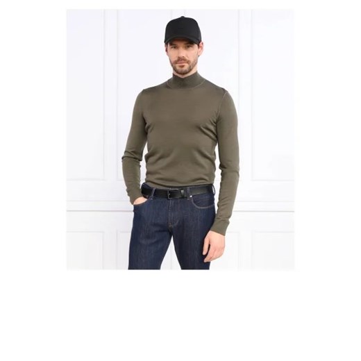 BOSS BLACK Wełniany sweter Lodiego | Regular Fit | z dodatkiem jedwabiu S promocja Gomez Fashion Store