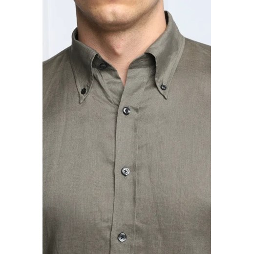 Oscar Jacobson Lniana koszula Harry 3 | Slim Fit Oscar Jacobson 44 promocyjna cena Gomez Fashion Store