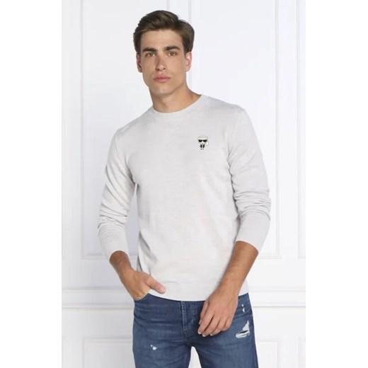 Karl Lagerfeld Wełniany sweter | Regular Fit ze sklepu Gomez Fashion Store w kategorii Swetry męskie - zdjęcie 172789546