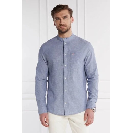 Tommy Jeans Koszula MAO LINEN BLEND | Regular Fit | z dodatkiem lnu Tommy Jeans S promocja Gomez Fashion Store