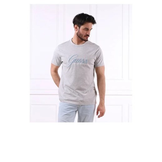 GUESS T-shirt SS CN GUESS 3D EMBRO | Regular Fit Guess S okazyjna cena Gomez Fashion Store