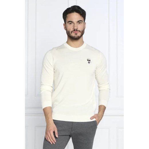 Karl Lagerfeld Wełniany sweter | Regular Fit ze sklepu Gomez Fashion Store w kategorii Swetry męskie - zdjęcie 172790917