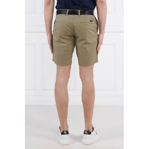 Calvin Klein Szorty + pasek MODERN TWILL | Slim Fit Calvin Klein 38 okazja Gomez Fashion Store