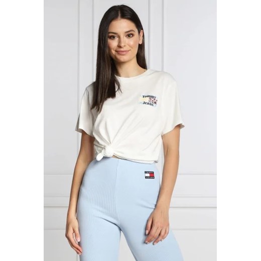 Tommy Jeans T-shirt | Regular Fit ze sklepu Gomez Fashion Store w kategorii Bluzki damskie - zdjęcie 172792645
