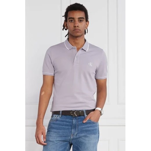 CALVIN KLEIN JEANS Polo | Slim Fit | pique M okazja Gomez Fashion Store