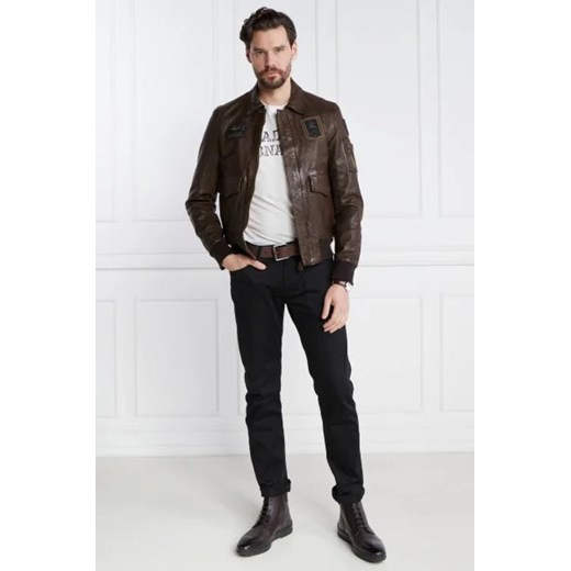Aeronautica Militare Skórzana kurtka PILOT | Regular Fit Aeronautica Militare 52 promocja Gomez Fashion Store