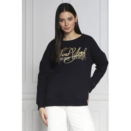 Tommy Hilfiger Bluza NY METALLIC | Regular Fit ze sklepu Gomez Fashion Store w kategorii Bluzy damskie - zdjęcie 172793767