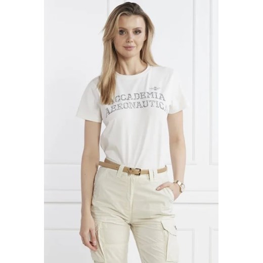 Aeronautica Militare T-shirt | Regular Fit ze sklepu Gomez Fashion Store w kategorii Bluzki damskie - zdjęcie 172794306