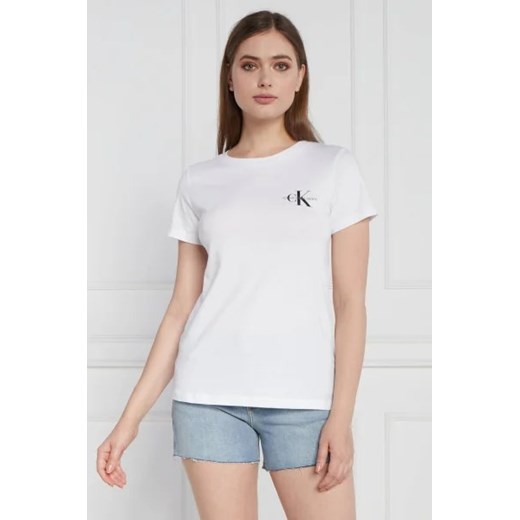 CALVIN KLEIN JEANS T-shirt 2-pack MONOGRAM | Slim Fit ze sklepu Gomez Fashion Store w kategorii Bluzki damskie - zdjęcie 172795179