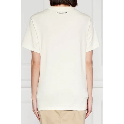 Karl Lagerfeld T-shirt ikonik 2.0 outline | Oversize fit Karl Lagerfeld XS Gomez Fashion Store