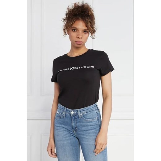 CALVIN KLEIN JEANS T-shirt | Slim Fit ze sklepu Gomez Fashion Store w kategorii Bluzki damskie - zdjęcie 172795796