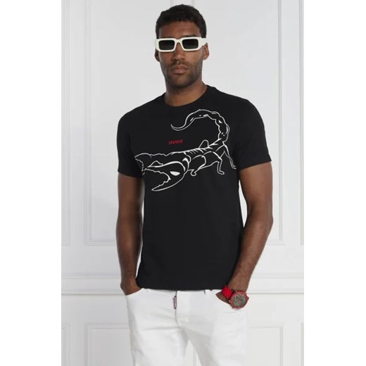 HUGO T-shirt Darpione | Regular Fit ze sklepu Gomez Fashion Store w kategorii T-shirty męskie - zdjęcie 172795865