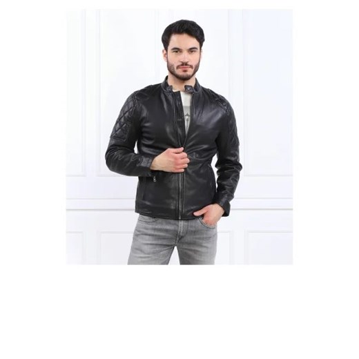 Pepe Jeans London Skórzana kurtka COOPER | Regular Fit ze sklepu Gomez Fashion Store w kategorii Kurtki męskie - zdjęcie 172796179