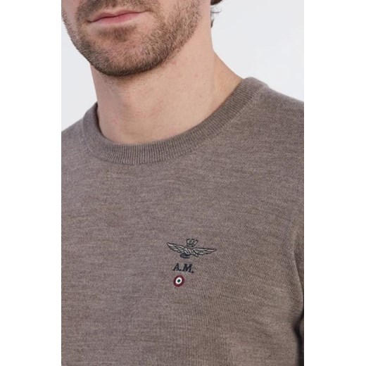 Aeronautica Militare Wełniany sweter | Regular Fit Aeronautica Militare XL Gomez Fashion Store promocyjna cena