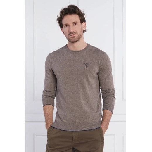 Aeronautica Militare Wełniany sweter | Regular Fit ze sklepu Gomez Fashion Store w kategorii Swetry męskie - zdjęcie 172796586