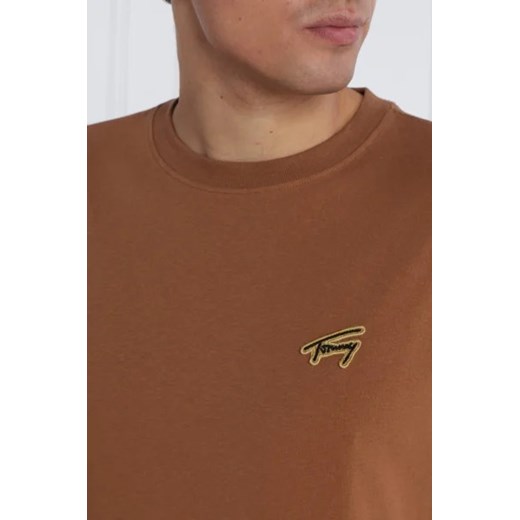 Tommy Jeans T-shirt GOLD SIGNATURE | Regular Fit Tommy Jeans XXL wyprzedaż Gomez Fashion Store
