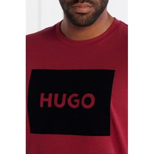 T-shirt męski Hugo Boss młodzieżowy bawełniany z krótkim rękawem 