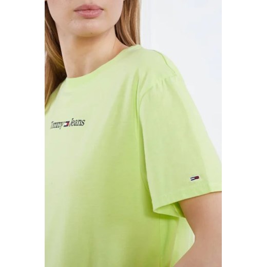 Tommy Jeans T-shirt SERIF LINEAR | Regular Fit Tommy Jeans XS promocyjna cena Gomez Fashion Store