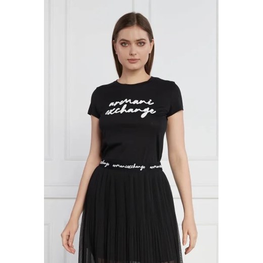 Armani Exchange T-shirt | Regular Fit ze sklepu Gomez Fashion Store w kategorii Bluzki damskie - zdjęcie 172798737