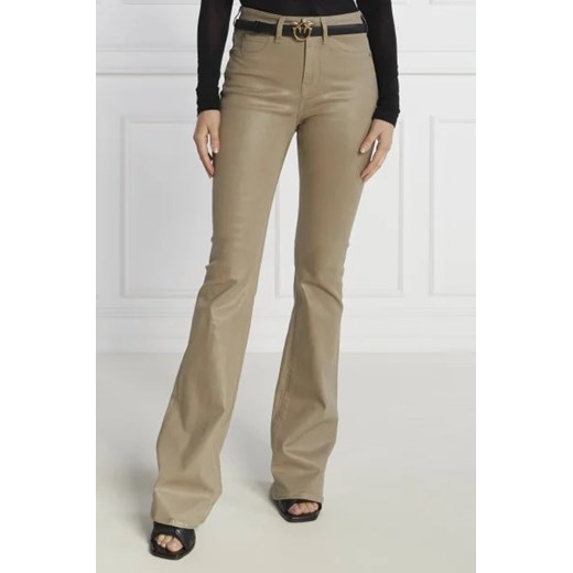 Pinko Jeansy FLORA NO BELT FLARE DRILL SPAL | Regular Fit ze sklepu Gomez Fashion Store w kategorii Jeansy damskie - zdjęcie 172799468