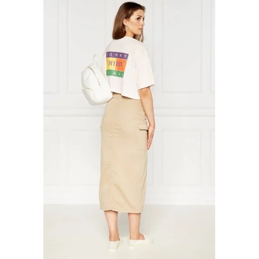 Tommy Jeans T-shirt summer flag | Cropped Fit Tommy Jeans XS wyprzedaż Gomez Fashion Store
