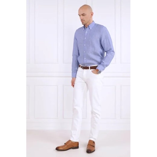Oscar Jacobson Lniana koszula | Regular Fit Oscar Jacobson S promocyjna cena Gomez Fashion Store