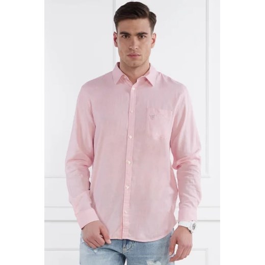 Guess Underwear  Lniana koszula | Regular Fit ze sklepu Gomez Fashion Store w kategorii Koszule męskie - zdjęcie 172800125