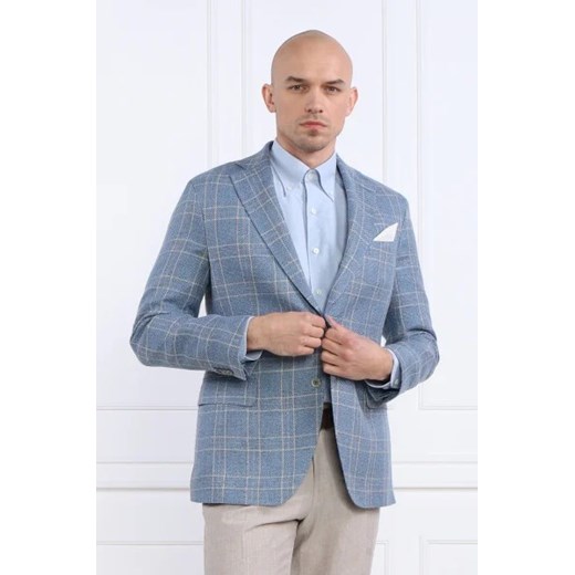 Oscar Jacobson Lniana marynarka Fogerty Blazer | Slim Fit | z dodatkiem jedwabiu Oscar Jacobson 54 Gomez Fashion Store okazyjna cena