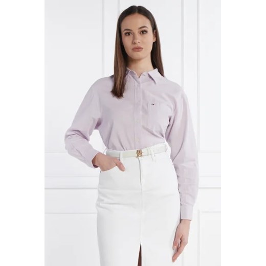 Tommy Jeans Koszula | Regular Fit | z dodatkiem lnu ze sklepu Gomez Fashion Store w kategorii Koszule damskie - zdjęcie 172800615