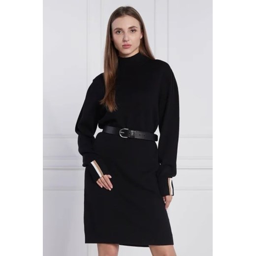 BOSS BLACK Sukienka C_Fuenta | z dodatkiem wełny ze sklepu Gomez Fashion Store w kategorii Sukienki - zdjęcie 172800807