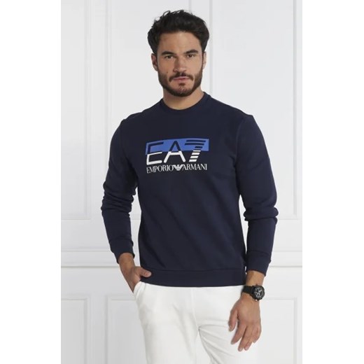 EA7 Ocieplana bluza | Regular Fit ze sklepu Gomez Fashion Store w kategorii Bluzy męskie - zdjęcie 172800907