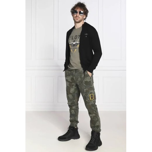 Aeronautica Militare Wełniany kardigan | Regular Fit Aeronautica Militare M Gomez Fashion Store okazja