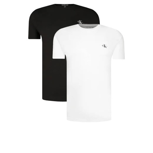 CALVIN KLEIN JEANS T-shirt 2-pack | Regular Fit ze sklepu Gomez Fashion Store w kategorii T-shirty męskie - zdjęcie 172802388