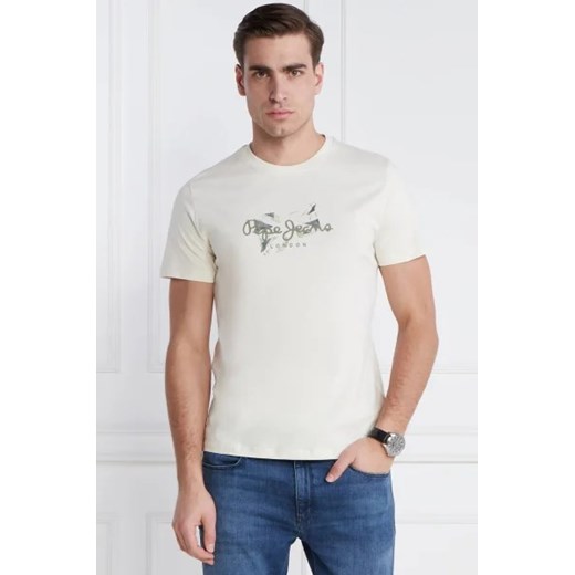 Pepe Jeans London T-shirt COUNT | Slim Fit ze sklepu Gomez Fashion Store w kategorii T-shirty męskie - zdjęcie 172802555