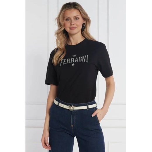 Chiara Ferragni T-shirt | Regular Fit | stretch ze sklepu Gomez Fashion Store w kategorii Bluzki damskie - zdjęcie 172803415