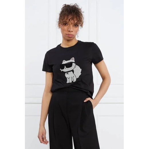 Karl Lagerfeld T-shirt | Regular Fit ze sklepu Gomez Fashion Store w kategorii Bluzki damskie - zdjęcie 172803697