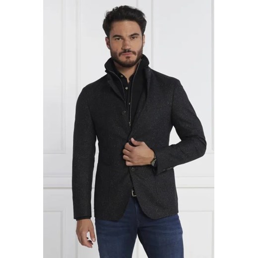 Joop! Wełniana marynarka 2w1 JB Hectar | Slim Fit | z dodatkiem jedwabiu ze sklepu Gomez Fashion Store w kategorii Marynarki męskie - zdjęcie 172803728