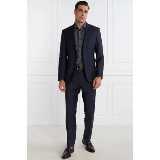 BOSS BLACK Wełniany garnitur H Huge | Slim Fit ze sklepu Gomez Fashion Store w kategorii Garnitury męskie - zdjęcie 172804199