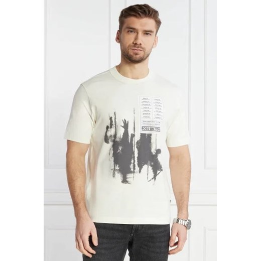 BOSS ORANGE T-shirt Te_Patchwork | Relaxed fit ze sklepu Gomez Fashion Store w kategorii T-shirty męskie - zdjęcie 172804389