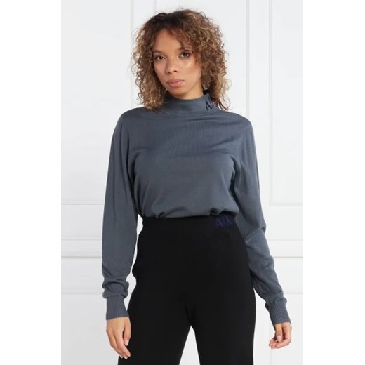 Armani Exchange Sweter | Regular Fit | z dodatkiem wełny Armani Exchange L wyprzedaż Gomez Fashion Store