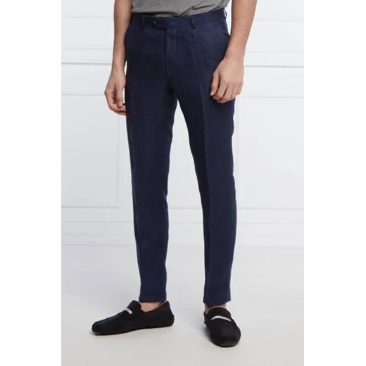 Oscar Jacobson Lniane spodnie Denz | Regular Fit Oscar Jacobson 52 wyprzedaż Gomez Fashion Store