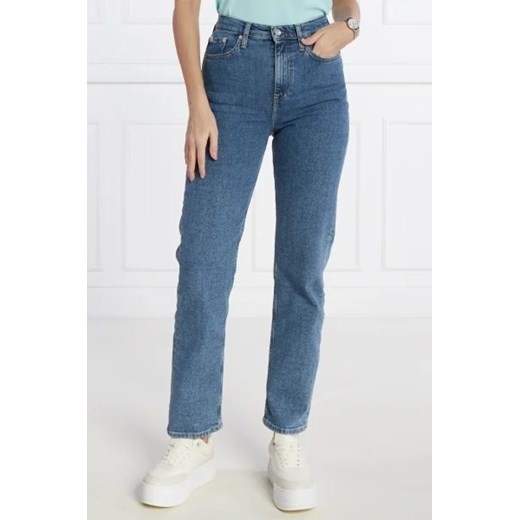 CALVIN KLEIN JEANS Jeansy | Straight fit | high rise ze sklepu Gomez Fashion Store w kategorii Jeansy damskie - zdjęcie 172806298
