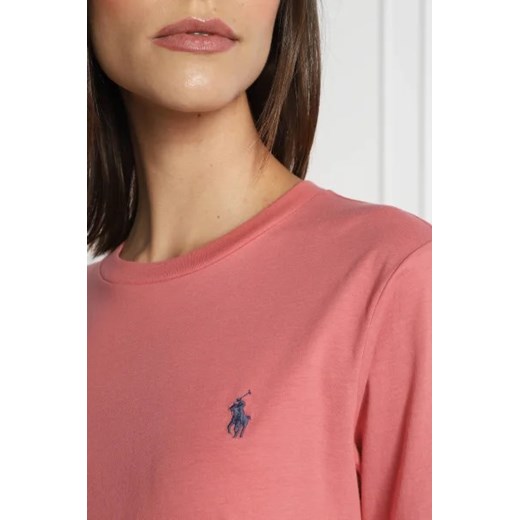 Polo Ralph Lauren bluzka damska z długim rękawem z okrągłym dekoltem casual