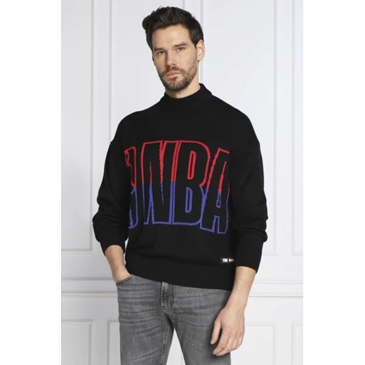 BOSS ORANGE Sweter BOSS X NBA | Regular Fit | z dodatkiem wełny ze sklepu Gomez Fashion Store w kategorii Swetry męskie - zdjęcie 172806888