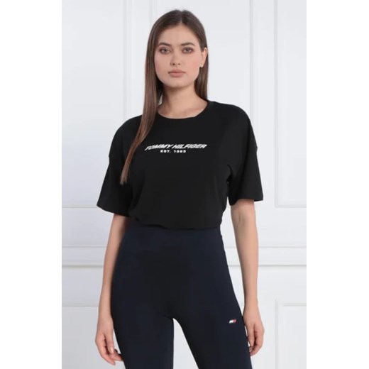 Tommy Sport T-shirt | Cropped Fit ze sklepu Gomez Fashion Store w kategorii Bluzki damskie - zdjęcie 172807095