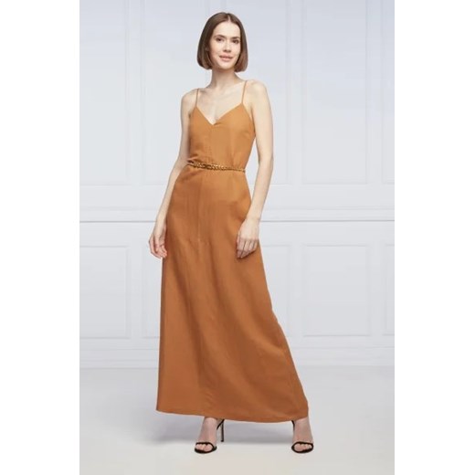 Patrizia Pepe Lniana sukienka ze sklepu Gomez Fashion Store w kategorii Sukienki - zdjęcie 172807208