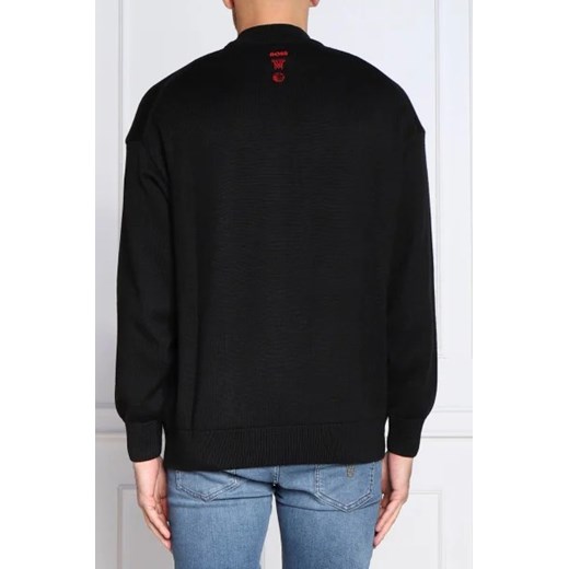 BOSS ORANGE Sweter Knit_ChicagoBulls | Regular Fit | z dodatkiem wełny M wyprzedaż Gomez Fashion Store